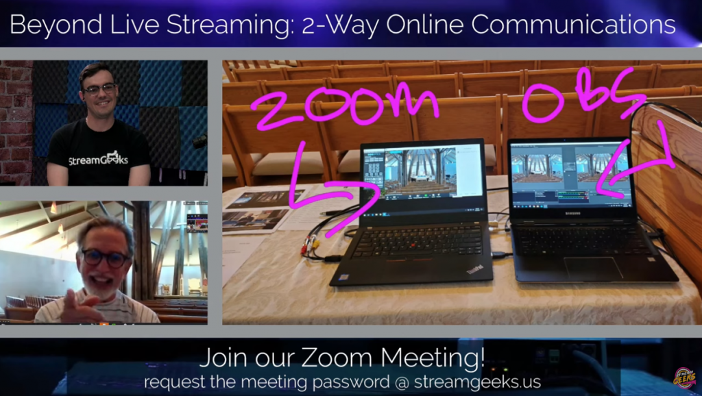 using zoom for worship streaming