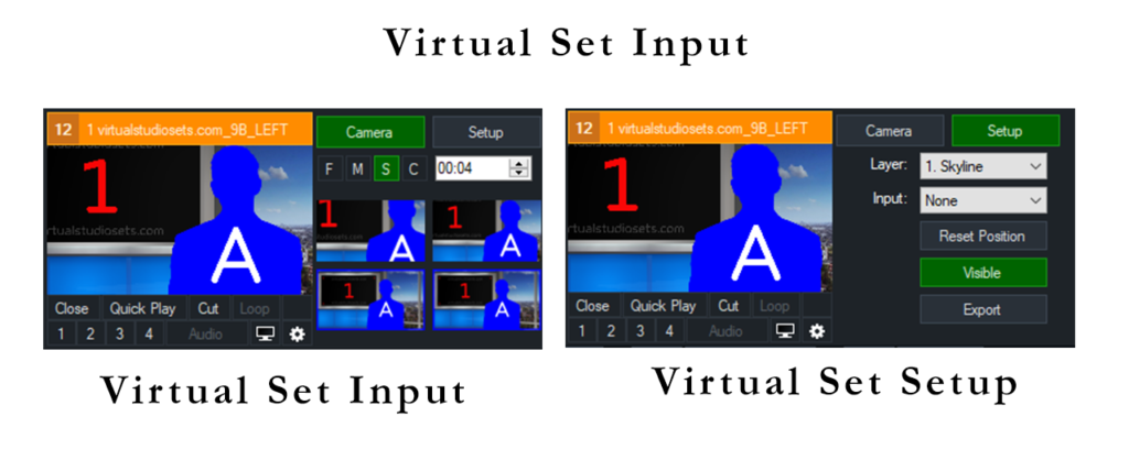 Virtual Set Inputs