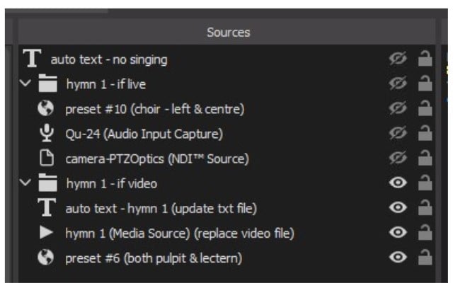 folders in OBS sources