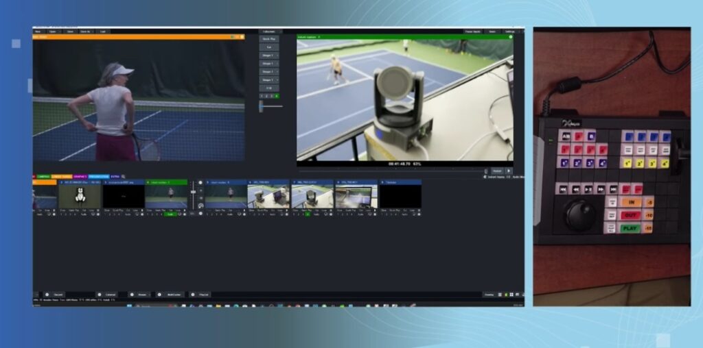 vMix Instant Replay plus auto tracking cameras