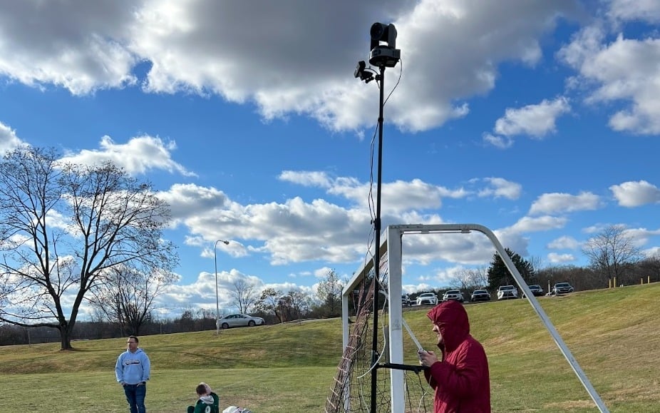 Sports Production Tripod Set Up