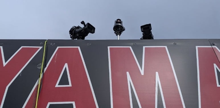 The Palmetto Tigers are a high school football team using two camcorders and a center PTZOptics camera.