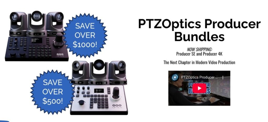 PTZOptics Producer Bundles