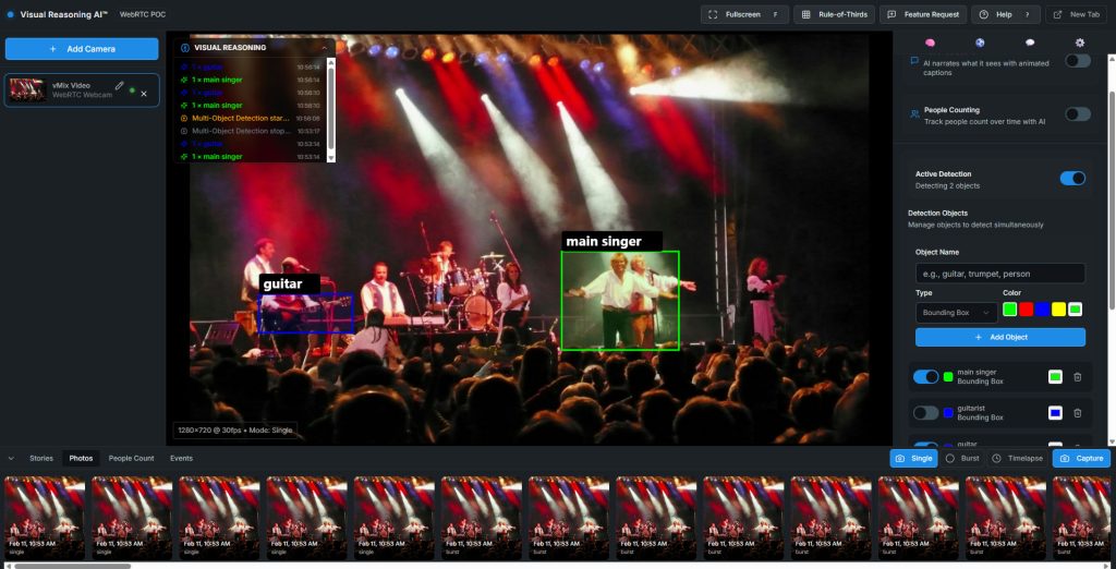 Visual Reasoning - Broadcast Event